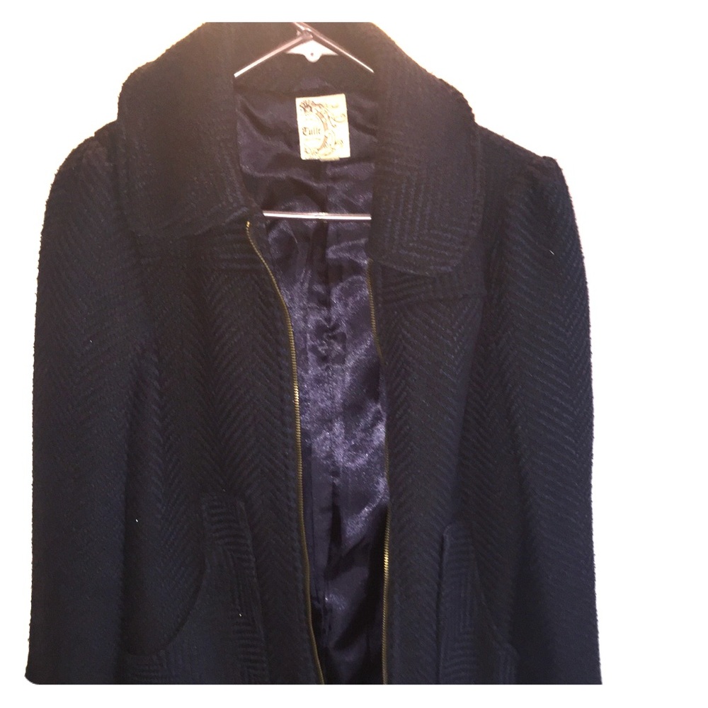 Tulle Wool Coat